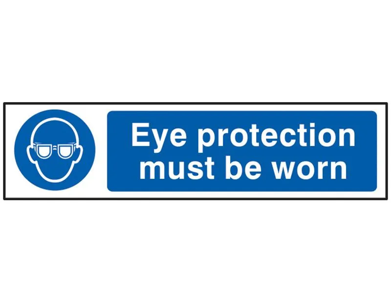 Scan Eye Protection Must Be Worn - Pvc 200 X 50Mm