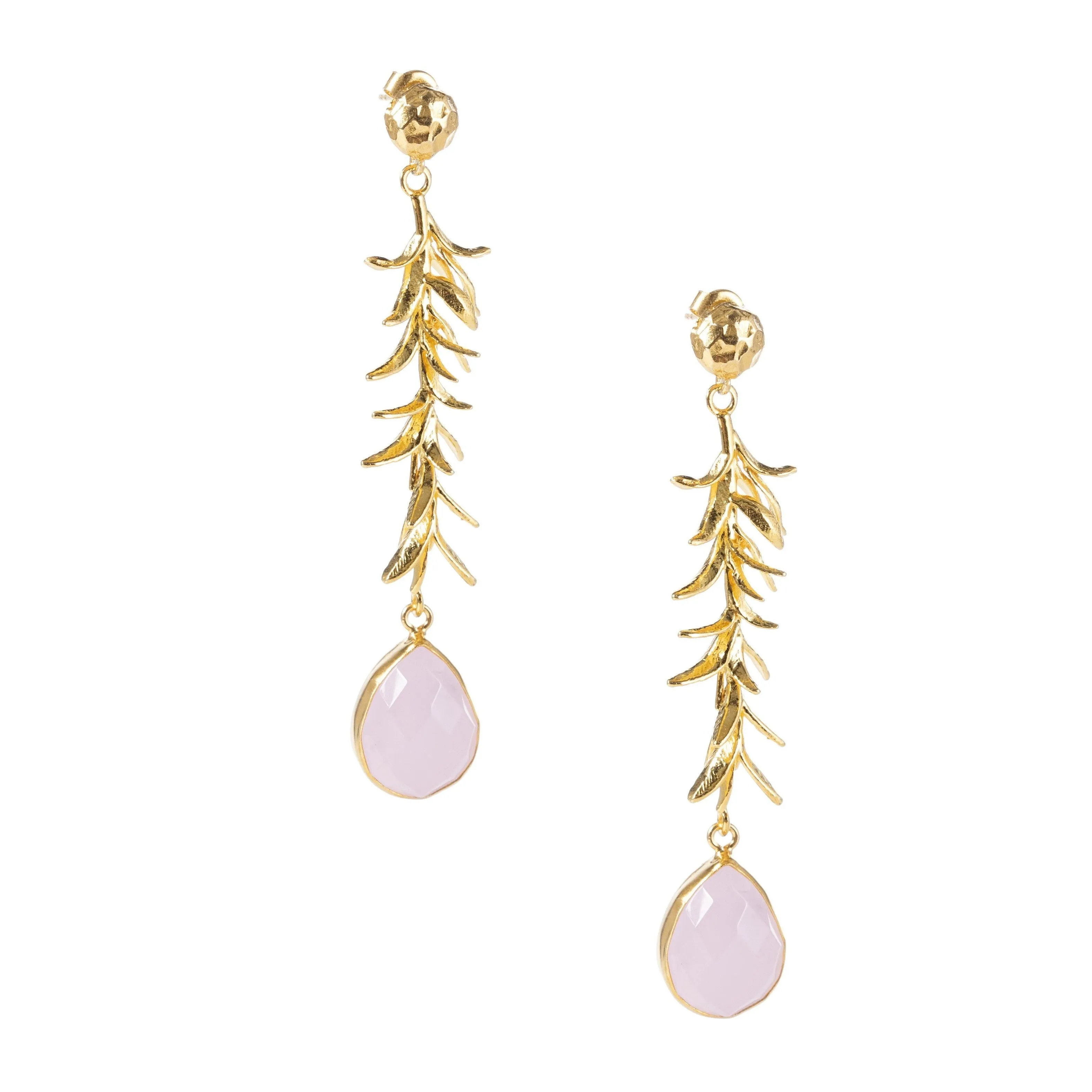 Seagrass Earrings- Rose