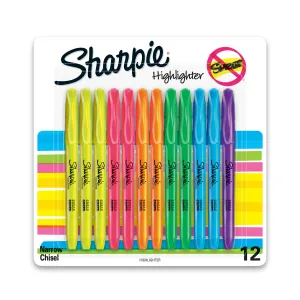 Sharpie Markers Highlighters Assorted Colors Fluorescent Large Bright Ink Tip