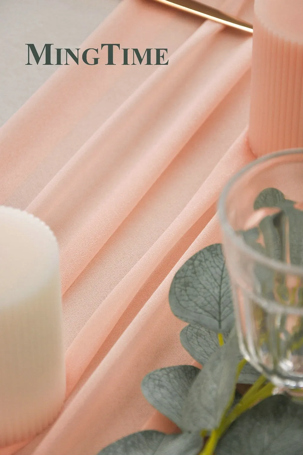 Sheer Chiffon Luxury Solid Colorful Table Runner, Wedding Party, Shower, Birthday