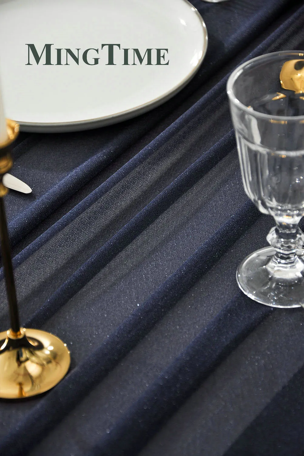 Sheer Chiffon Luxury Solid Colorful Table Runner, Wedding Party, Shower, Birthday