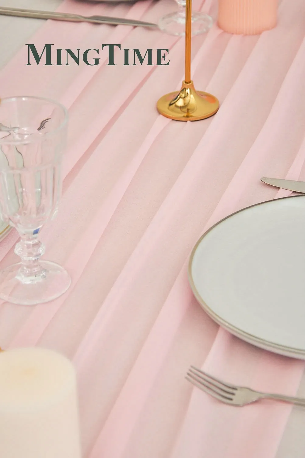 Sheer Chiffon Luxury Solid Colorful Table Runner, Wedding Party, Shower, Birthday