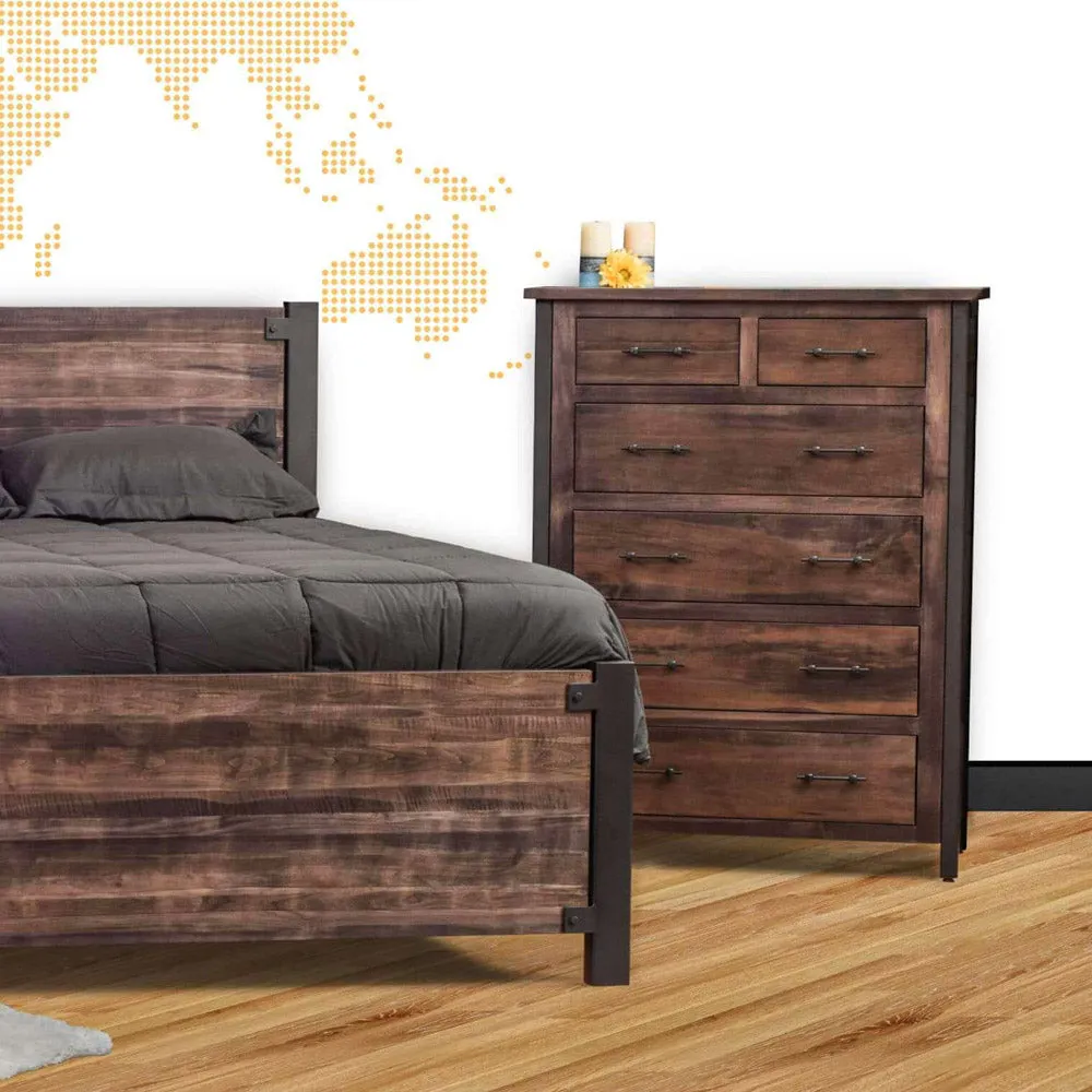 Silverton Rustic Metal Dresser