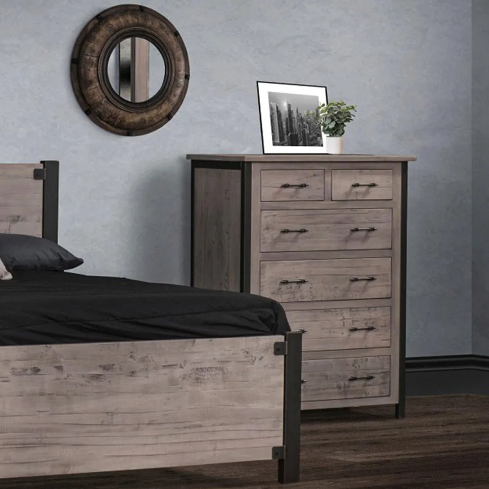 Silverton Rustic Metal Dresser