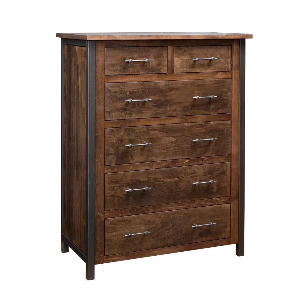 Silverton Rustic Metal Dresser