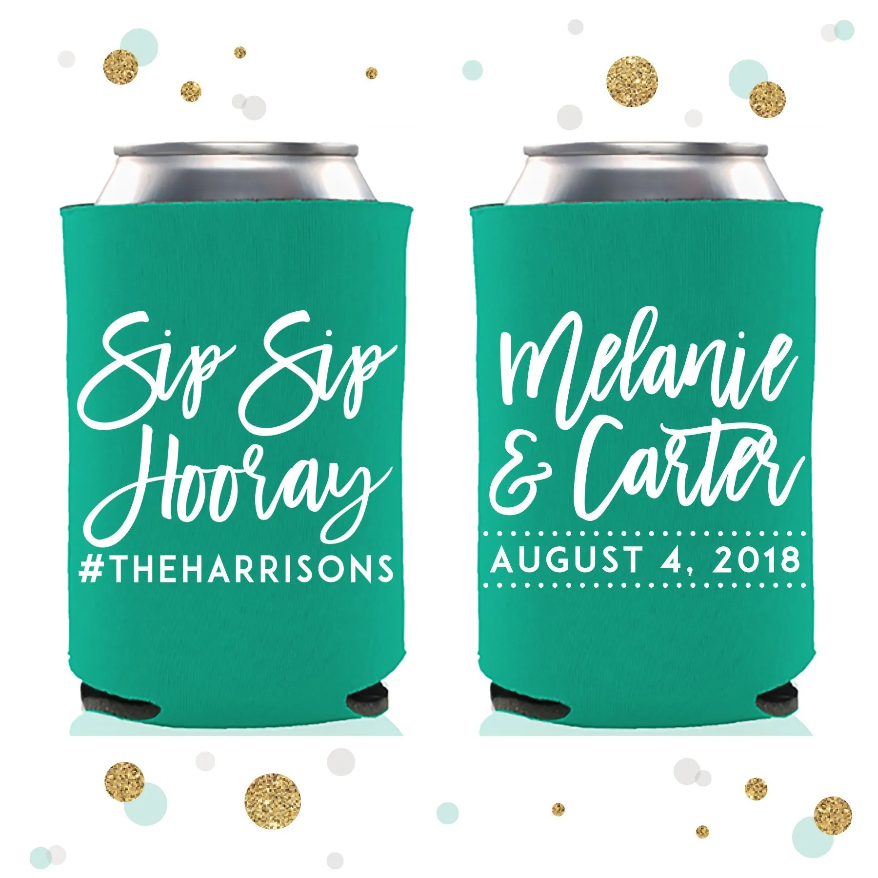 Sip Sip Hooray - Wedding Can Cooler #98R