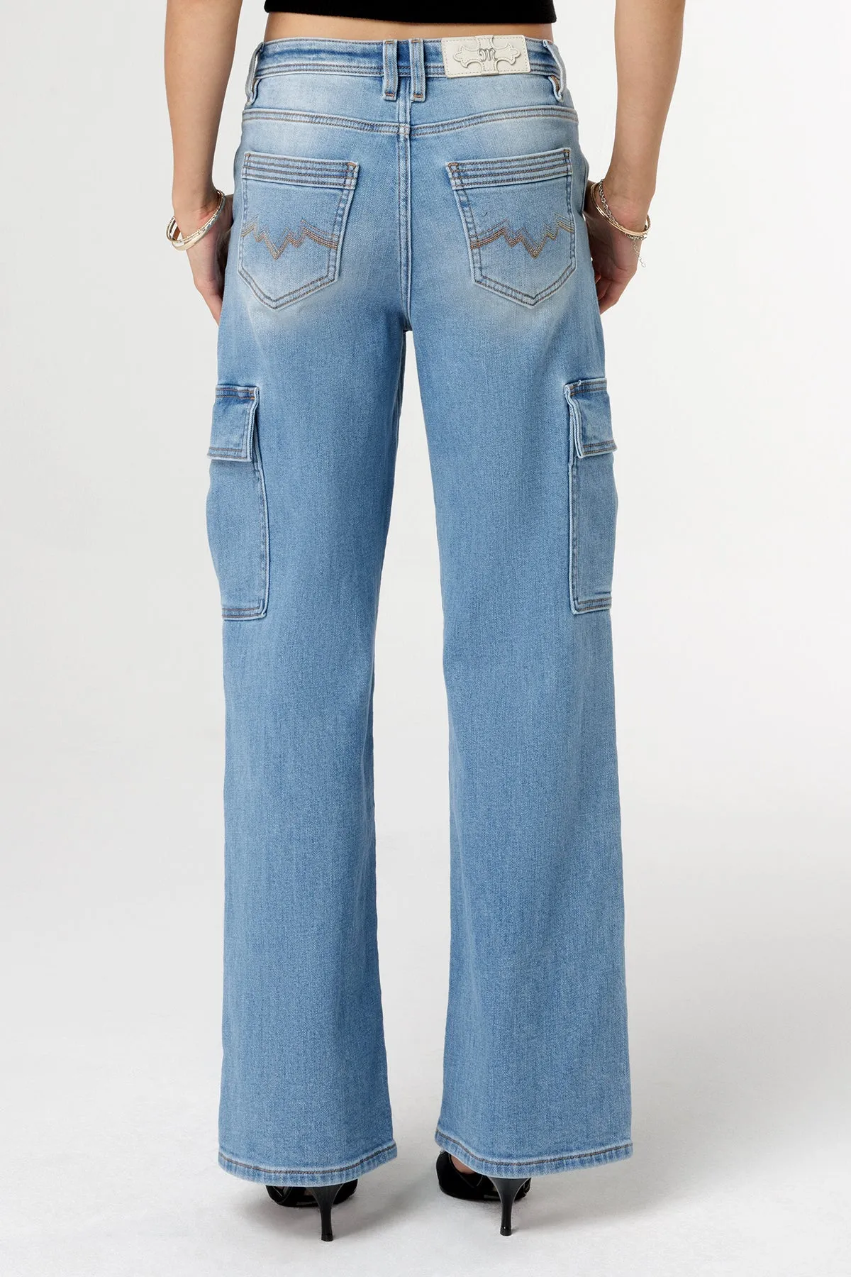 Sleek Denim Cargo