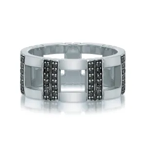 Sloane Wide Black Diamond Eternity Band