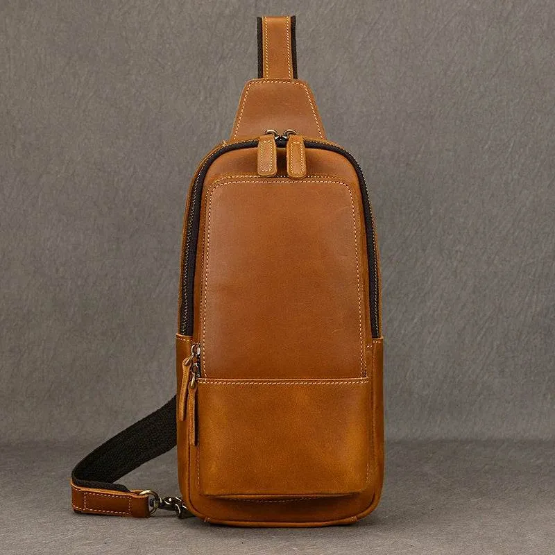 Small Crossbody Bags Genuine Leather Chest Bag Summer Outdoor Bag