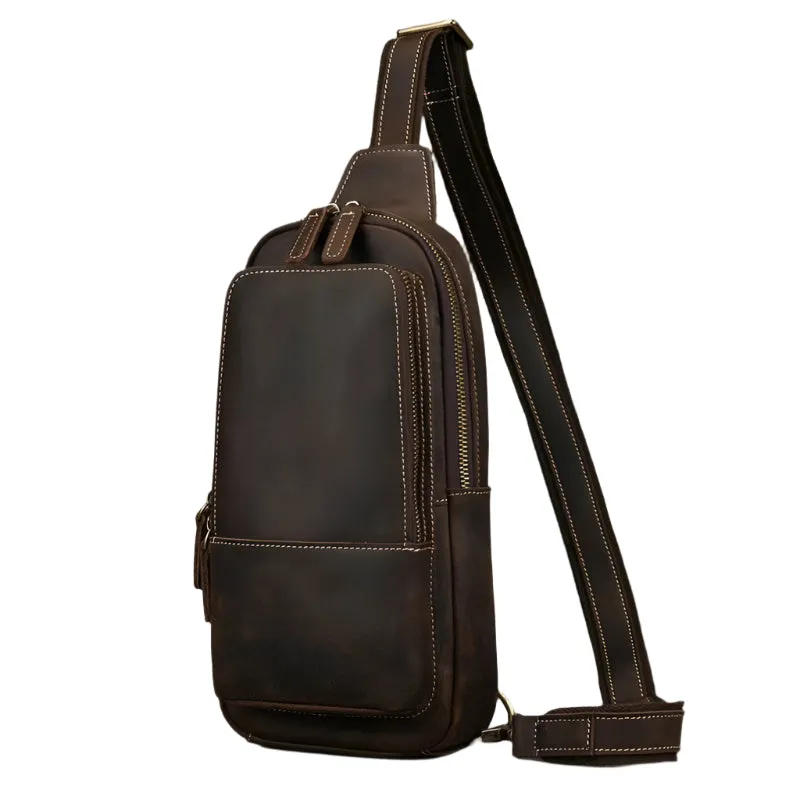 Small Crossbody Bags Genuine Leather Chest Bag Summer Outdoor Bag