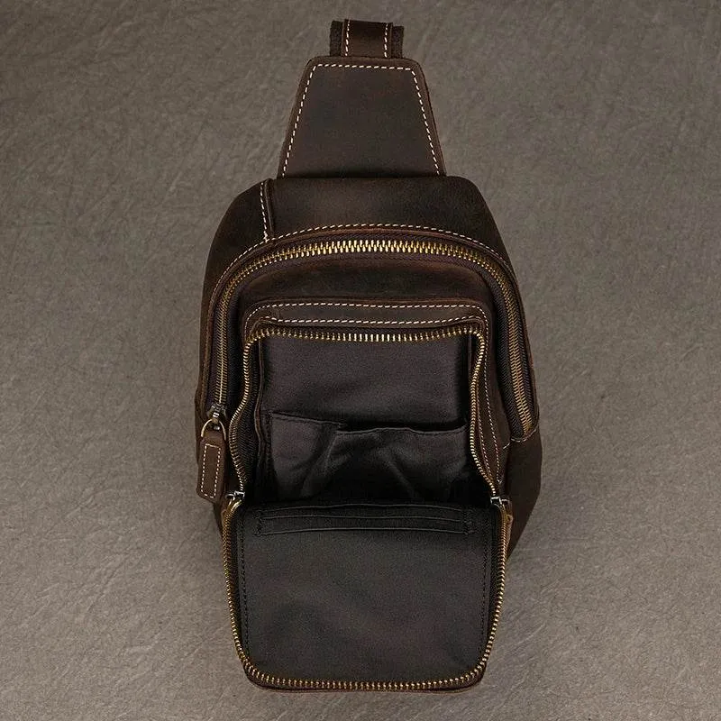 Small Crossbody Bags Genuine Leather Chest Bag Summer Outdoor Bag
