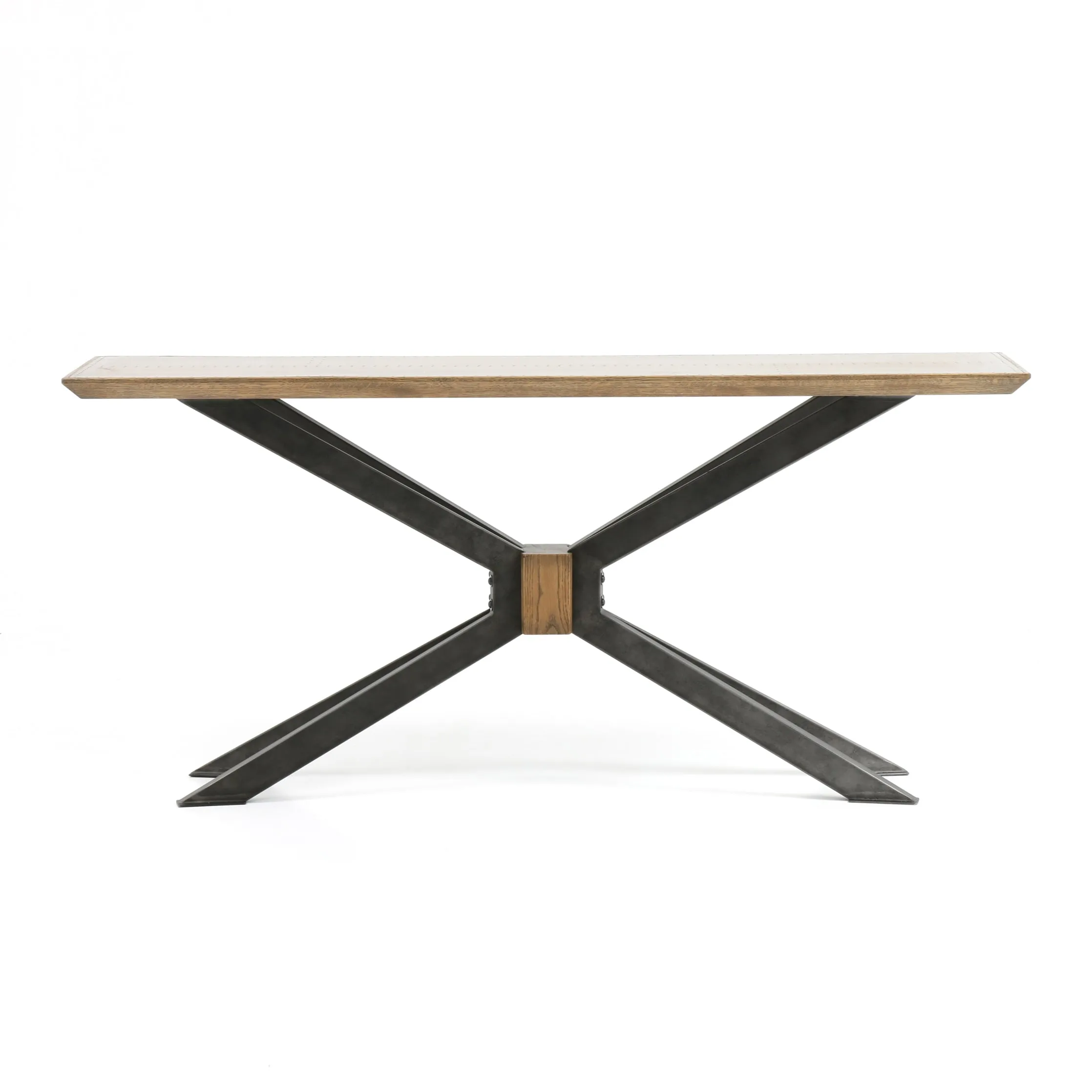 Spider Console Table-Bright Brass Clad