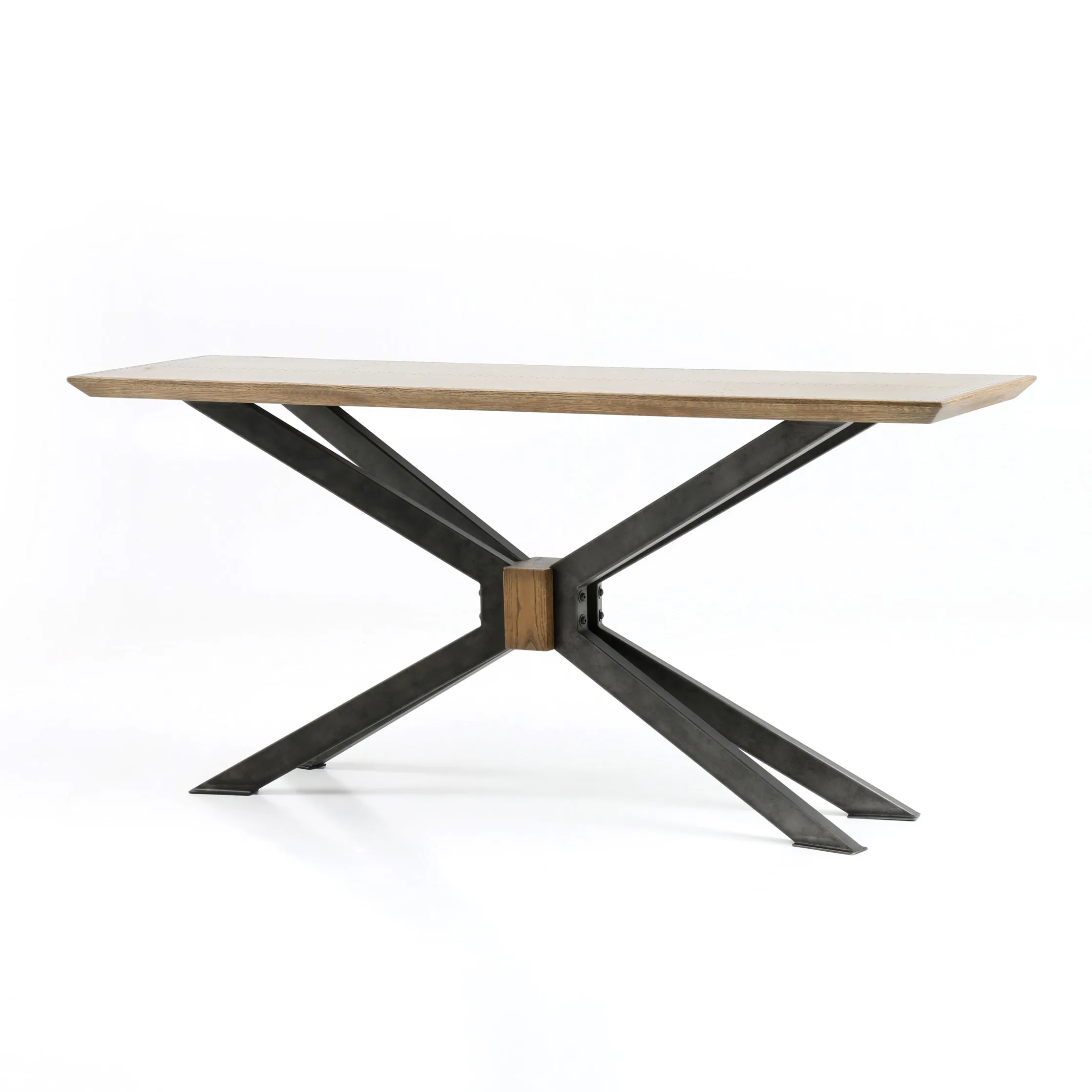 Spider Console Table-Bright Brass Clad