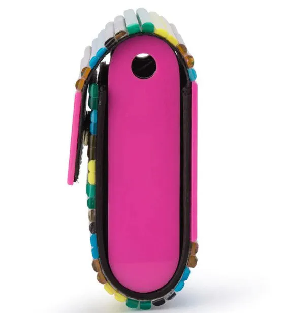 Stacer Acrylic Foldover Clutch - Rainbow