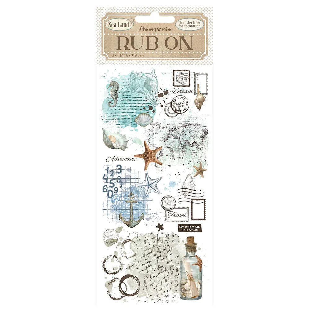 Stamperia - Rub On - Sea Land - Bottle