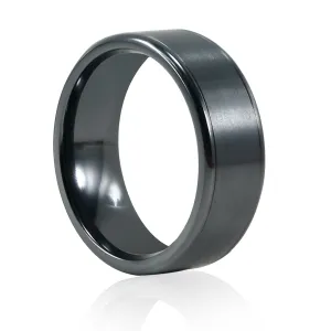 Stanton Made For Men Black Zirconium Ring