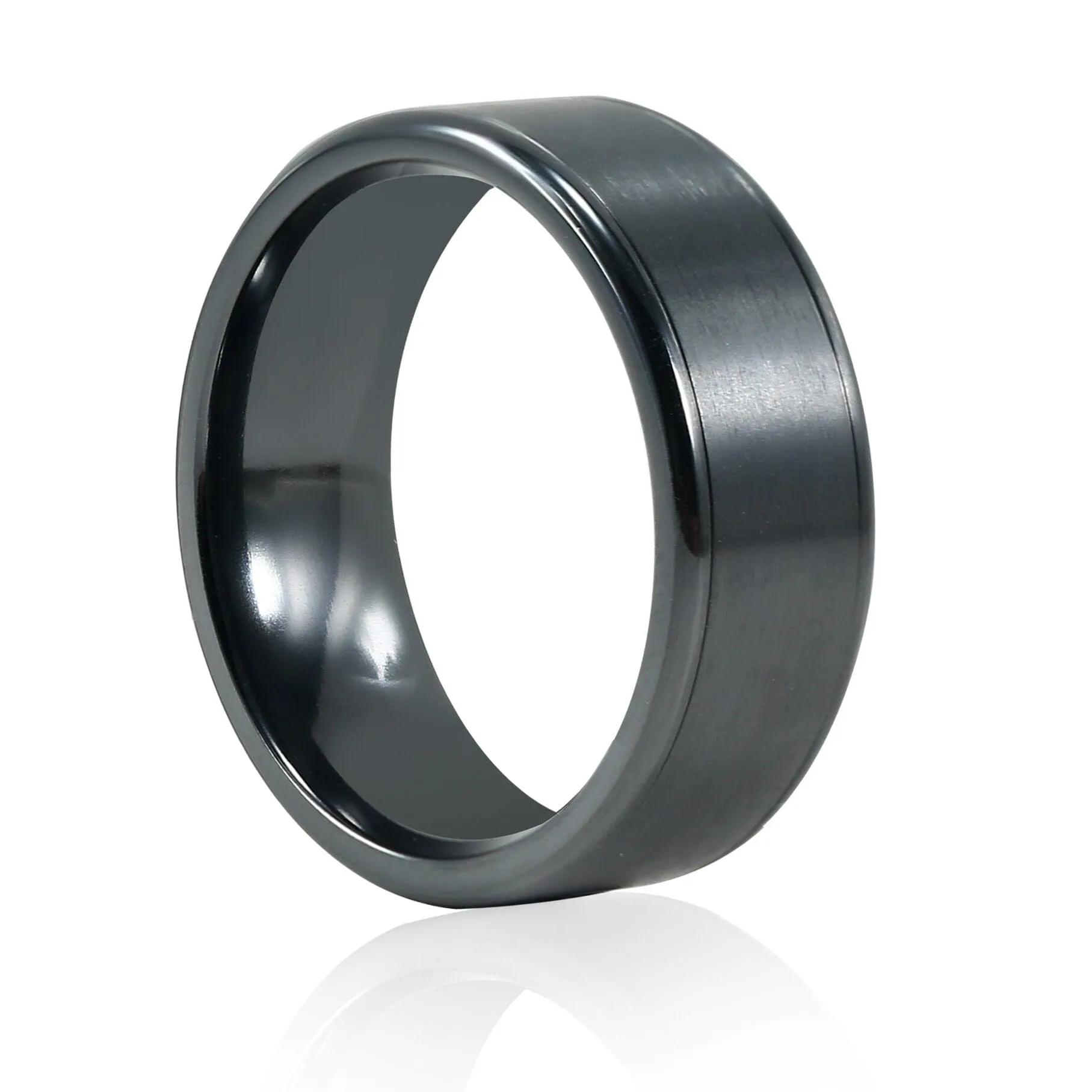 Stanton Made For Men Black Zirconium Ring