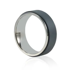 Stanton Made For Men Rotating Black Zirconium Ring
