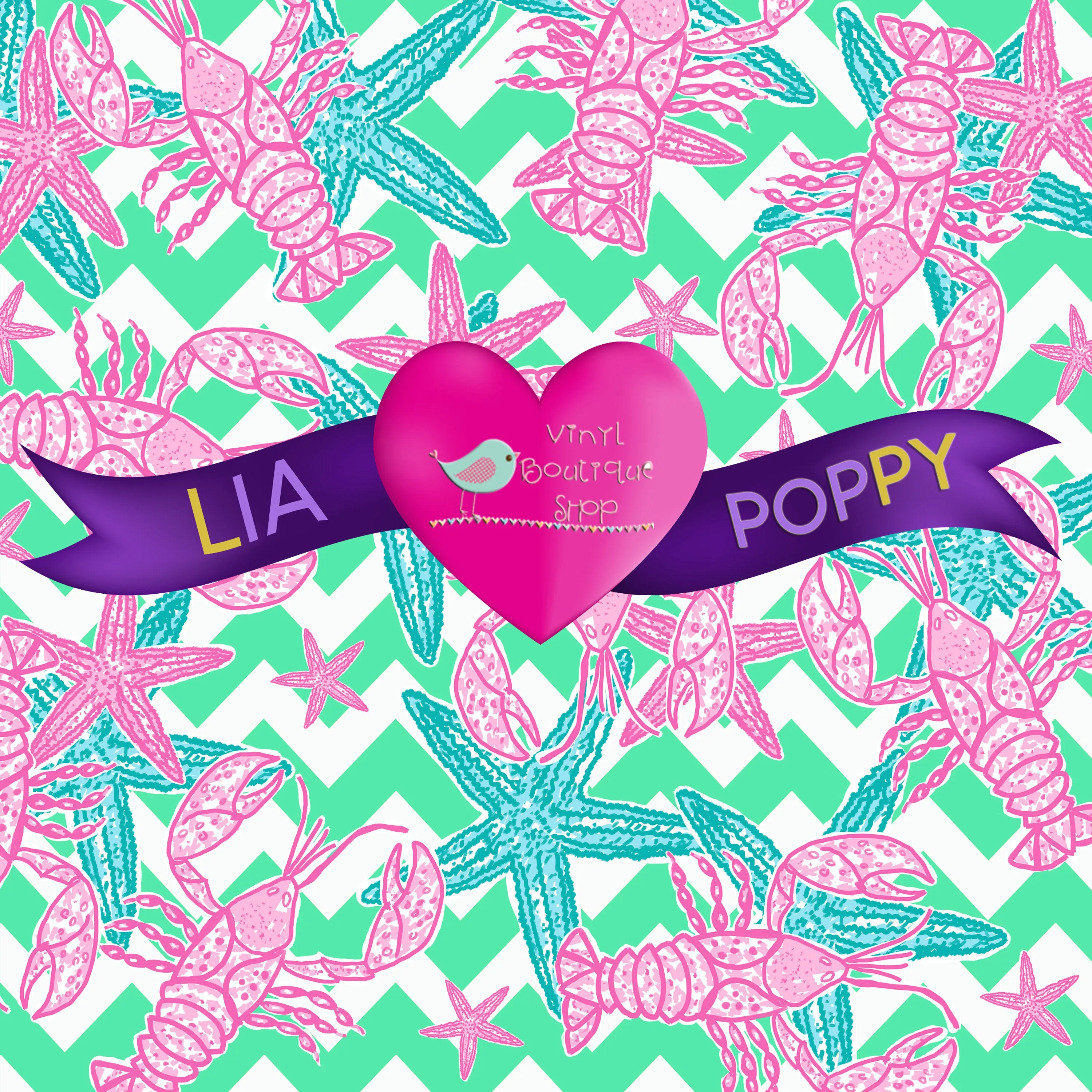 Star Fish Lia Poppy Vinyl Sheet LPY-106