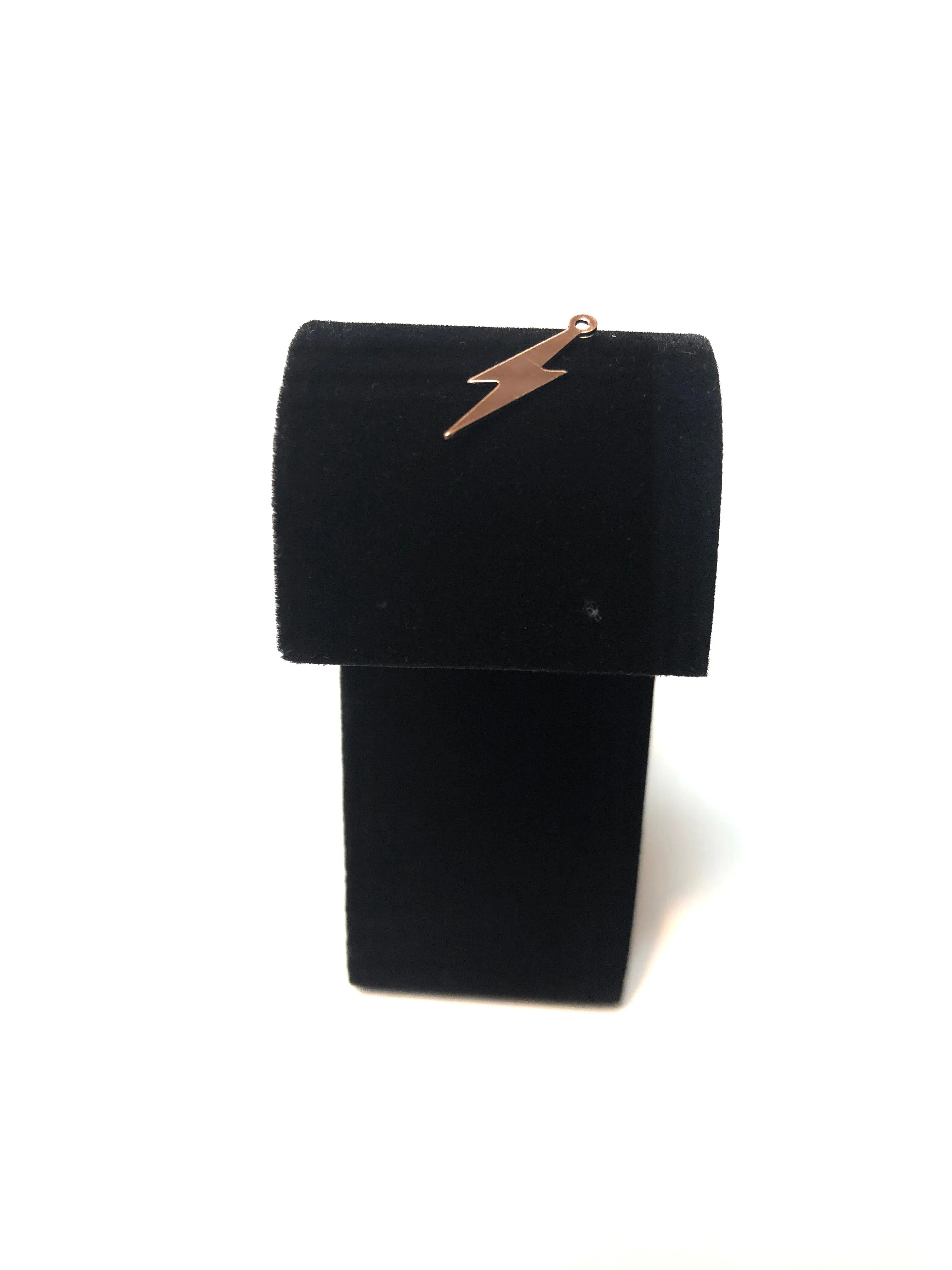 Striking 14kGF Lightning Bolt Charm