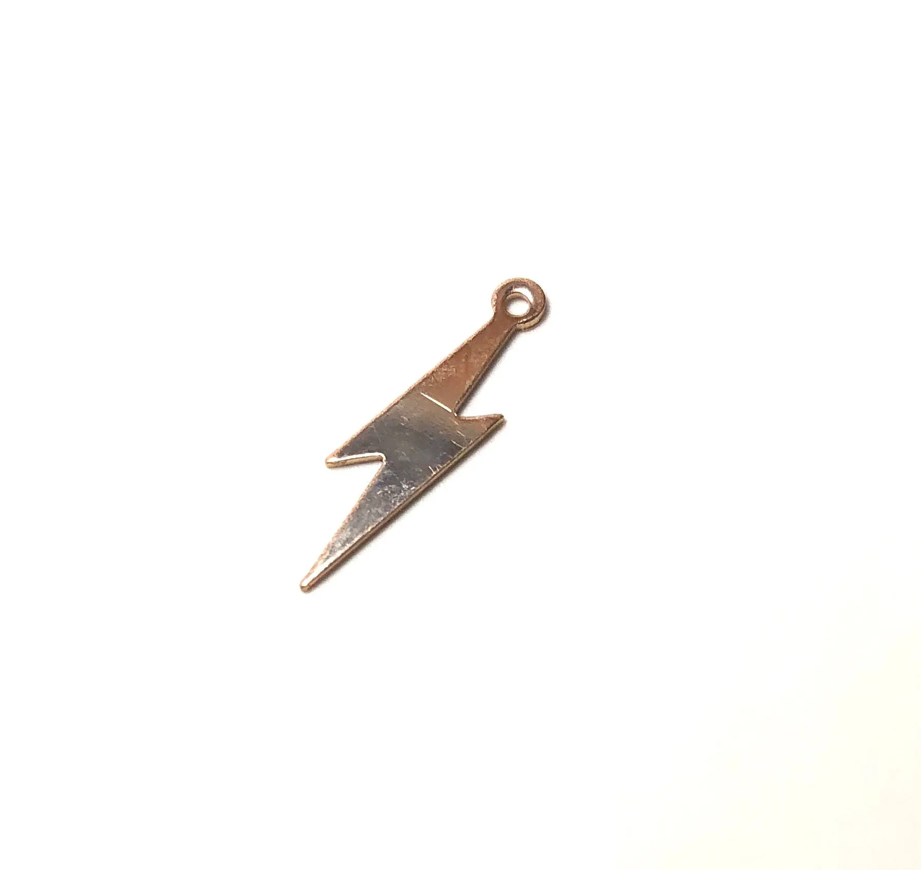 Striking 14kGF Lightning Bolt Charm