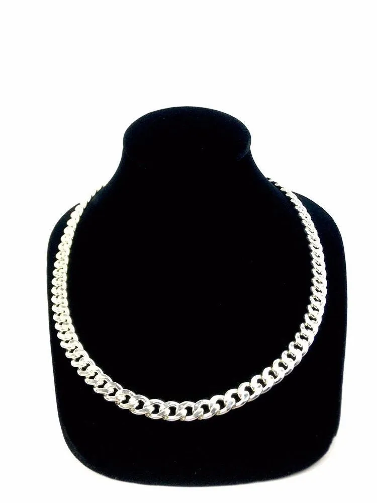 Striking 22” Sterling Silver Curb Chain, Sku: SM96LC-22
