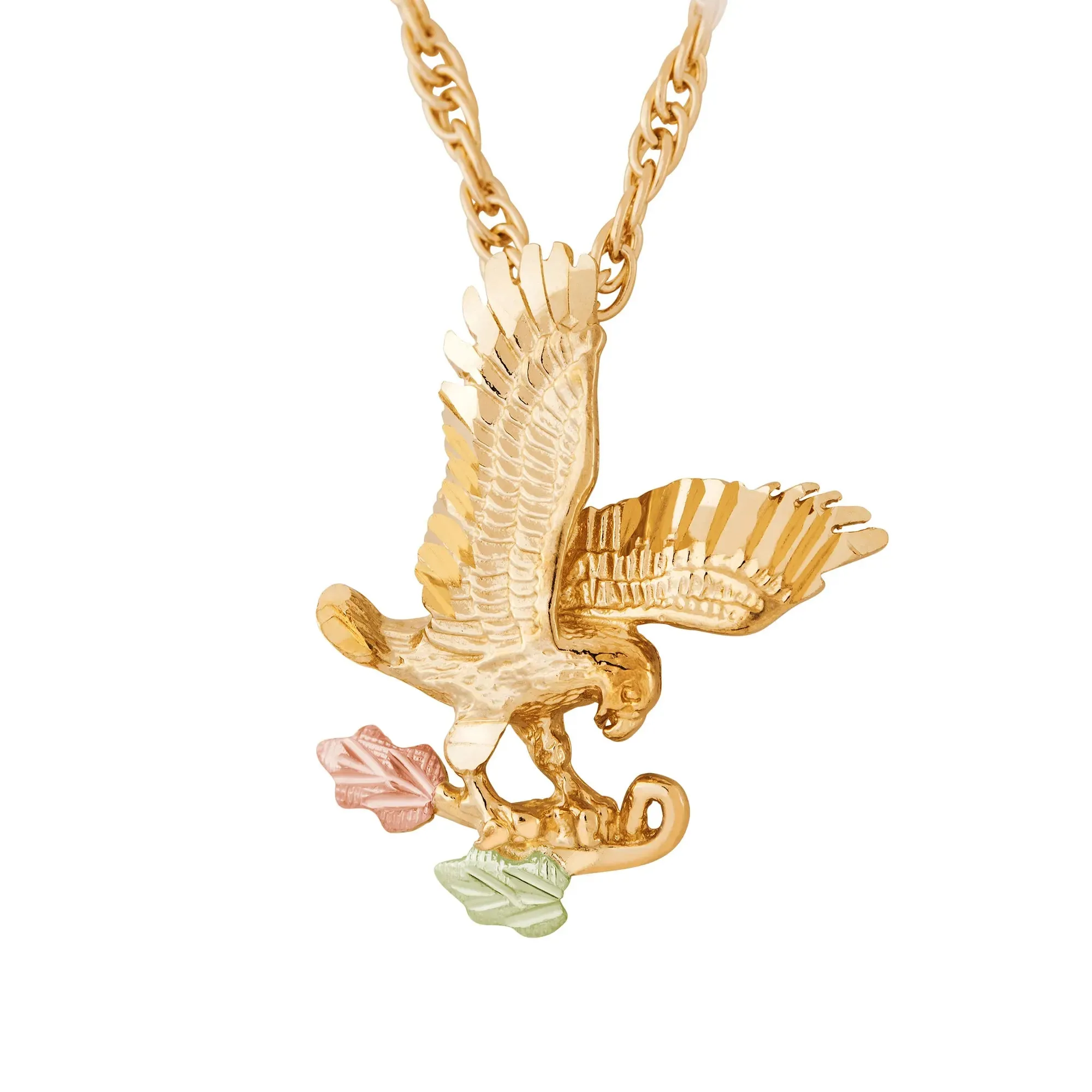 Striking Eagle - Black Hills Gold Pendant