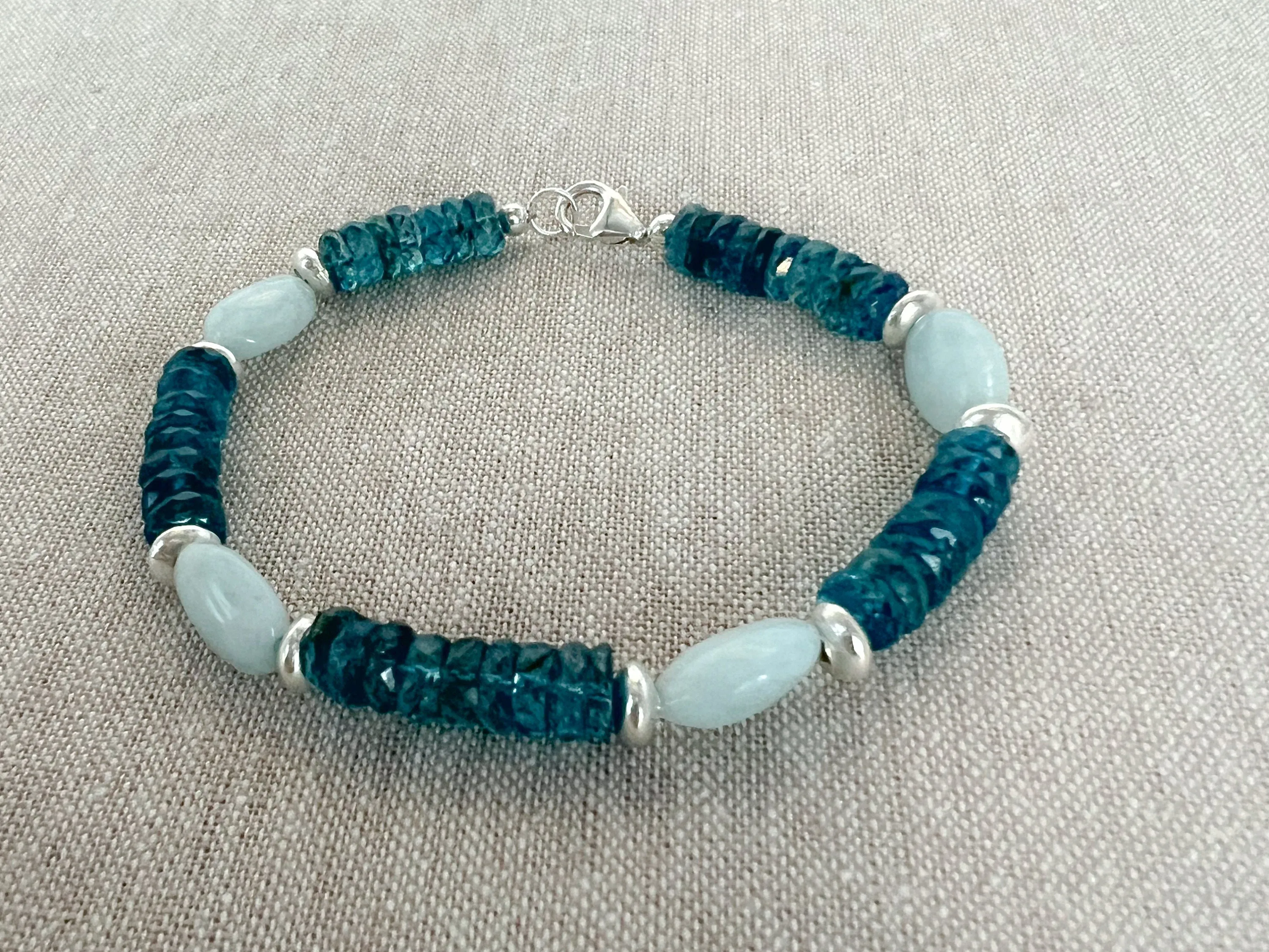 Swiss Blue Topaz Bracelet