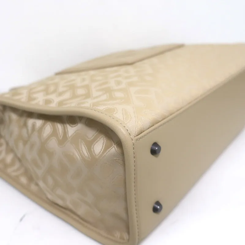 TELFAR Medium Jacquard Shopper Tote Beige Crossbody NEW
