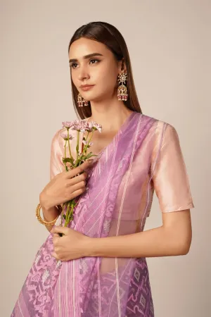 Thai Orchid Jamdani saree