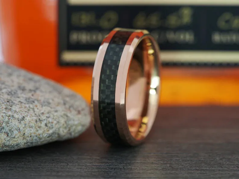 The Golden Rose | Rose Gold Ring for Him