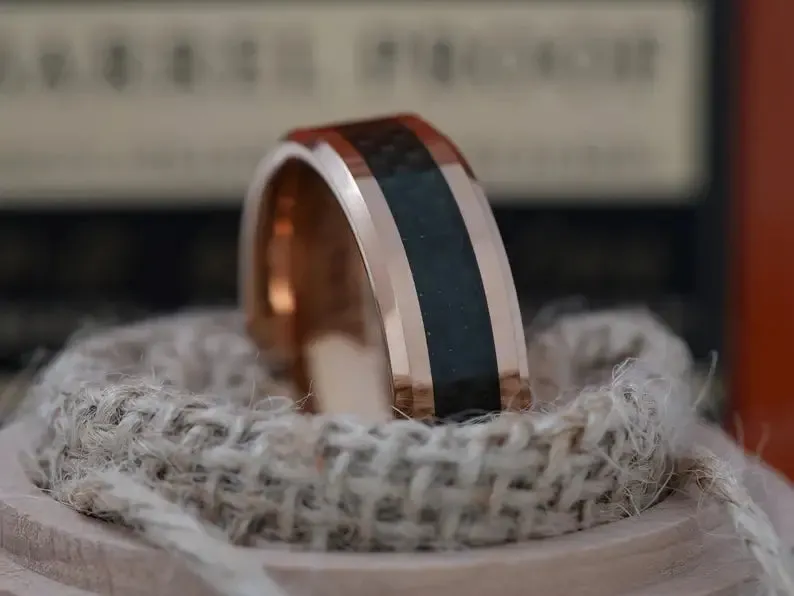 The Golden Rose | Rose Gold Ring for Him