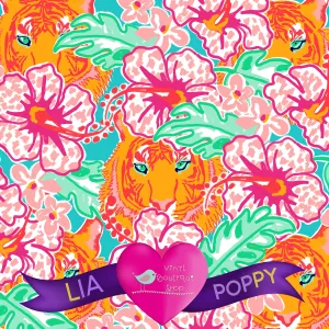 Tiger Lia Poppy Vinyl Sheet LPY-96