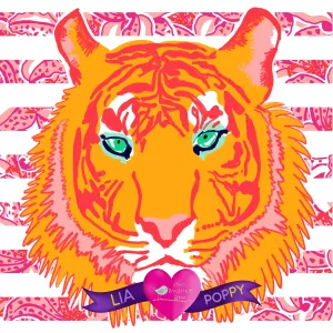 Tiger Lia Poppy Vinyl Sheet LPY-98