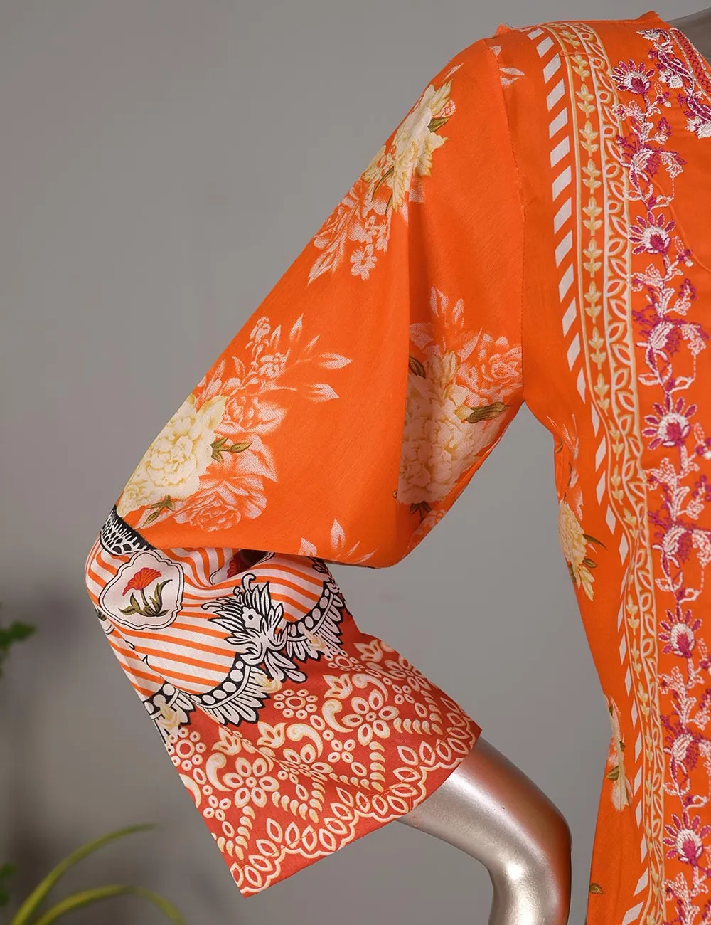 TMY-6A | Un-Stitched Embroidered Lawn Dress