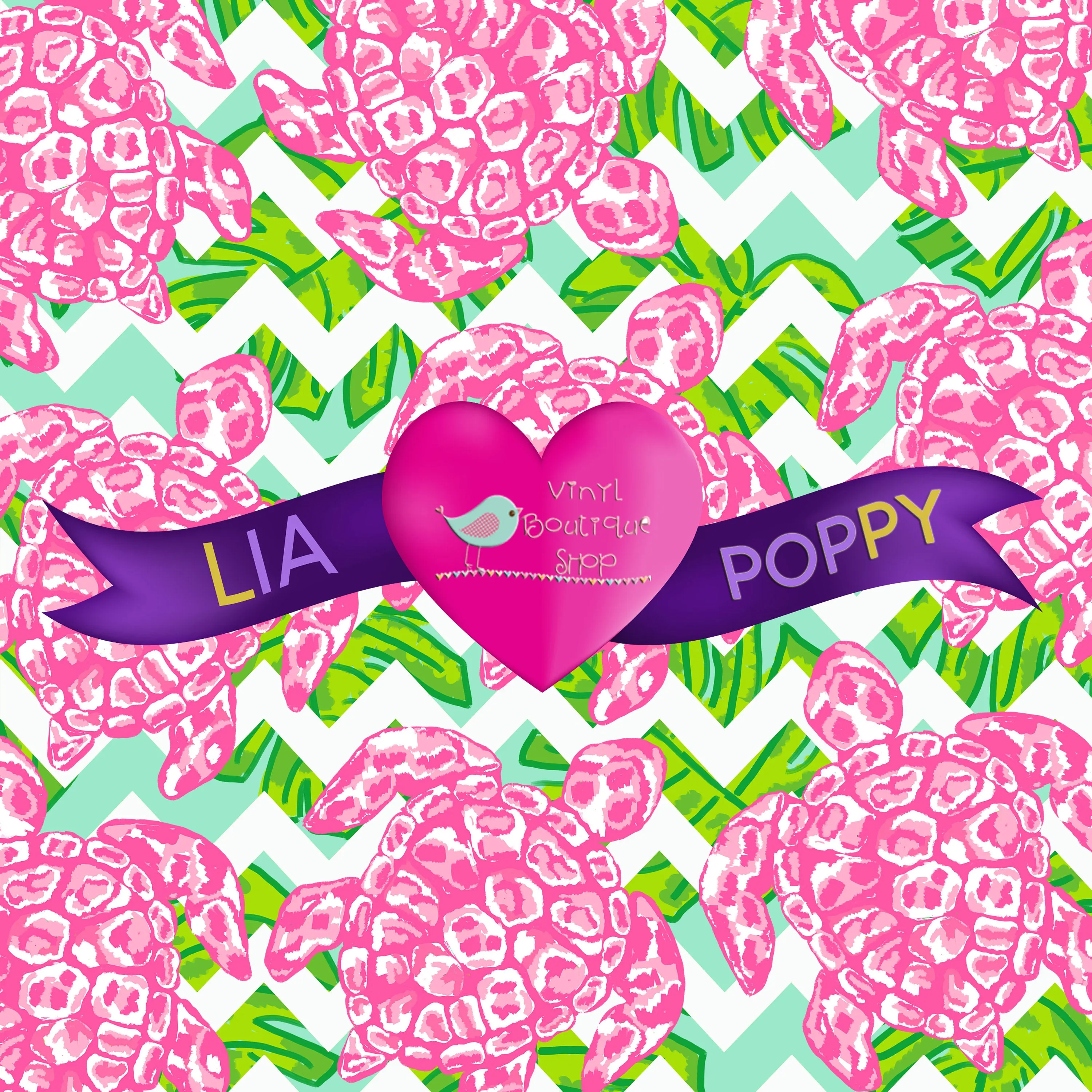 Tortoise Lia Poppy Vinyl Sheet LPY-42