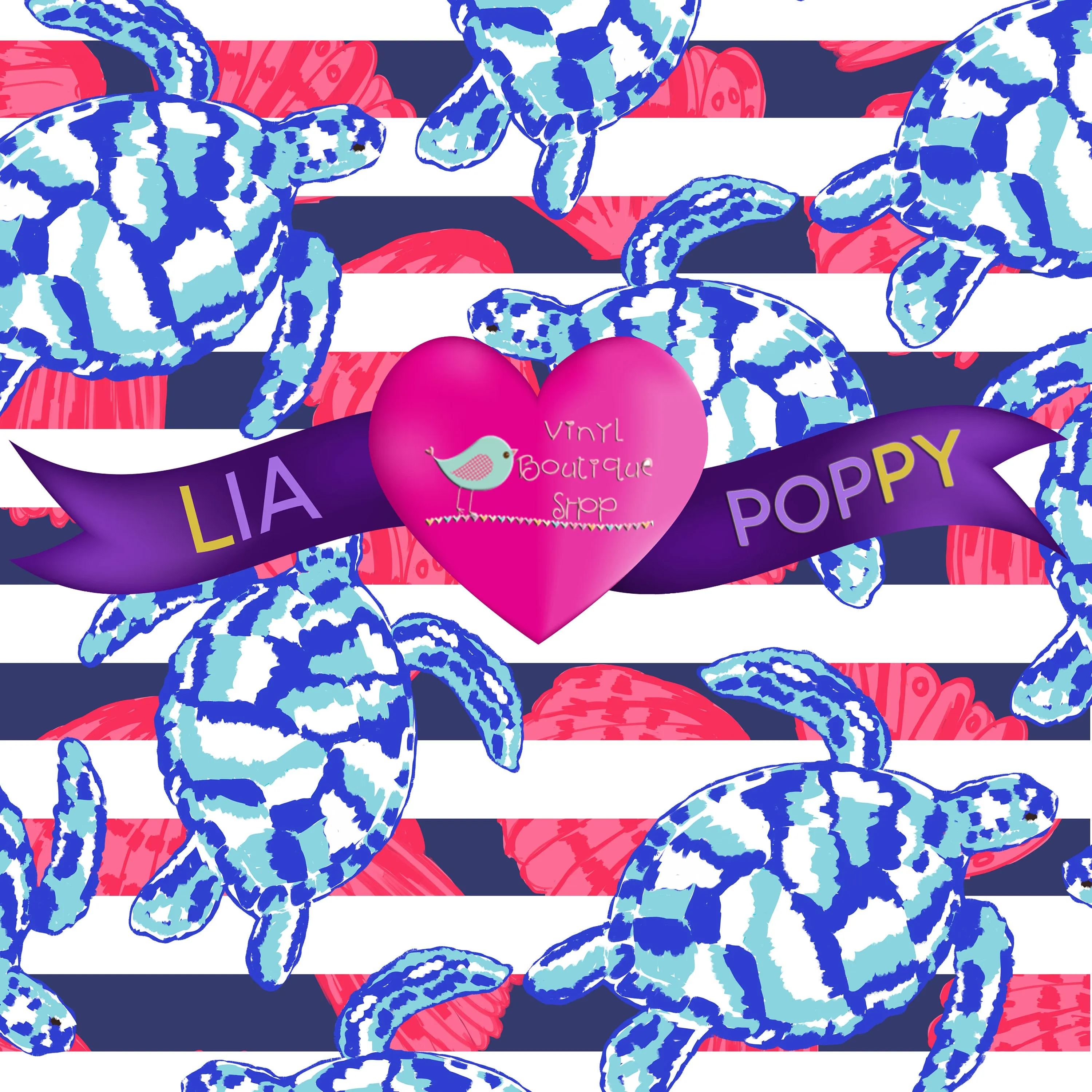 Tortoise Lia Poppy Vinyl Sheet LPY-47