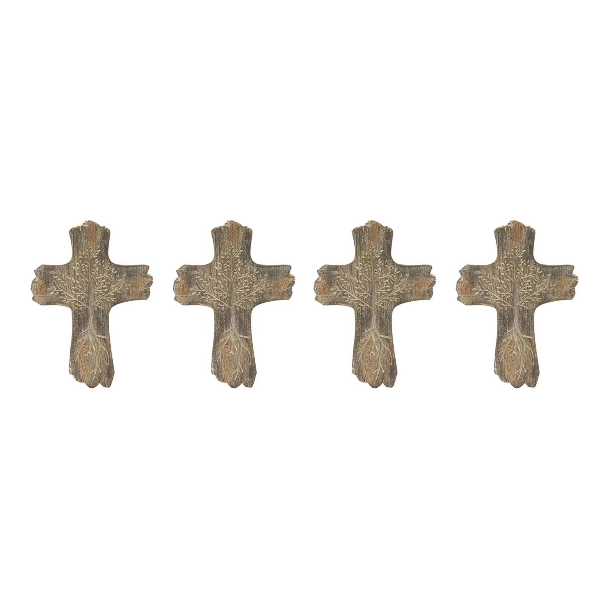 Tree of Life Cross Decor (Set of 4)
