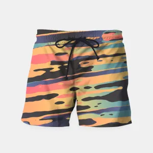 Trippy Dawn Time Swim Trunks