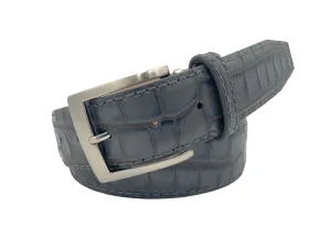 Two-Toned Mock Croc Belt - Grey Fog - 40mm - Up to 50"