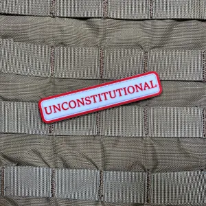 Unconstitutional PVC Morale Patch