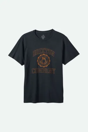 University S/S Standard T-Shirt - Black Worn Wash