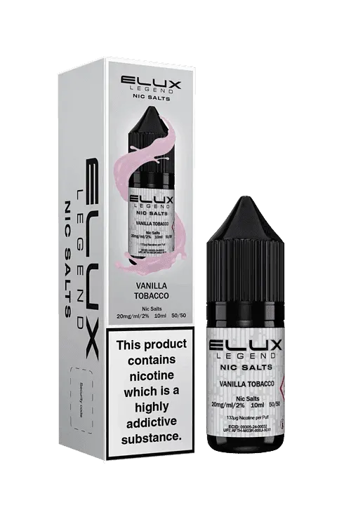VANILLA TOBACCO 10ML NIC SALT BY ELUX LEGEND 10MG(1%) | 20MG(2%)