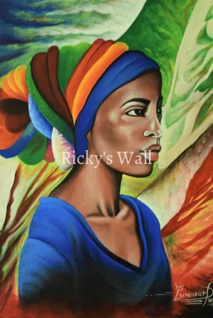 Vibrant Portrait - 12 x 16 by Genenrich Pierre