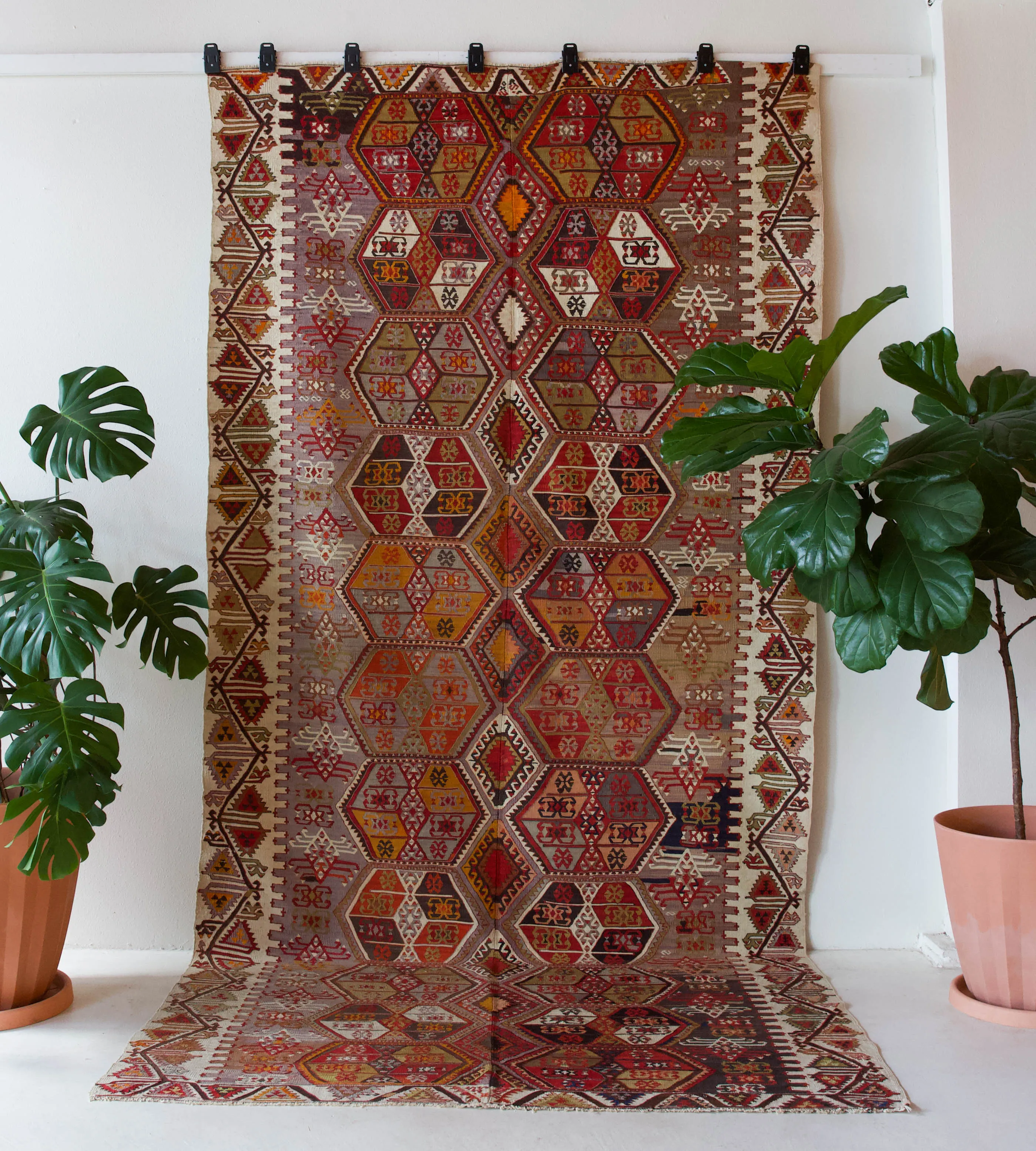 Vintage Sivas Kilim Rug 6'2"x12'6"