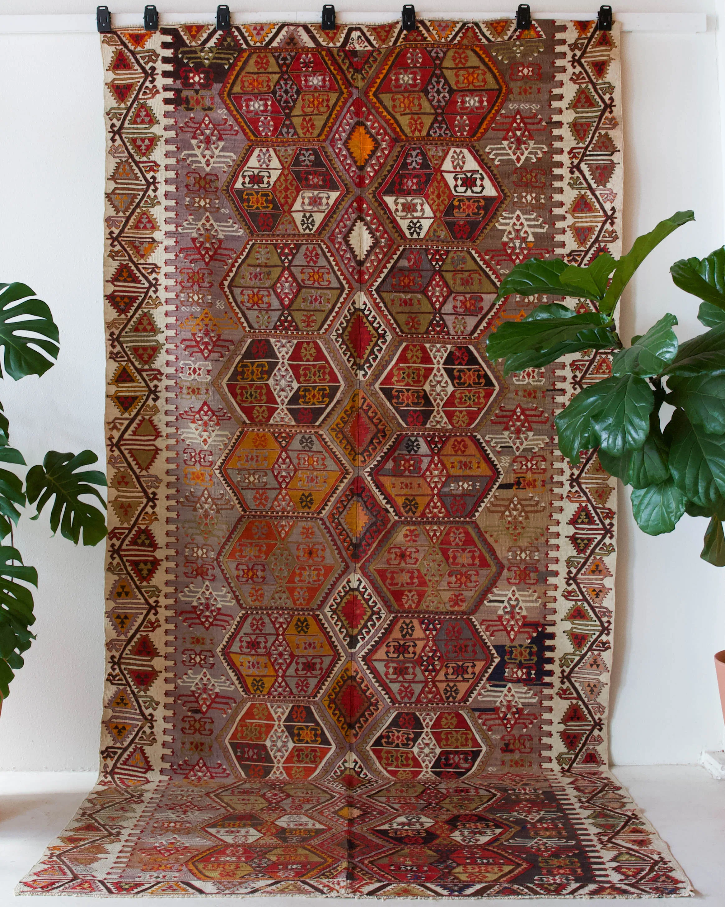 Vintage Sivas Kilim Rug 6'2"x12'6"