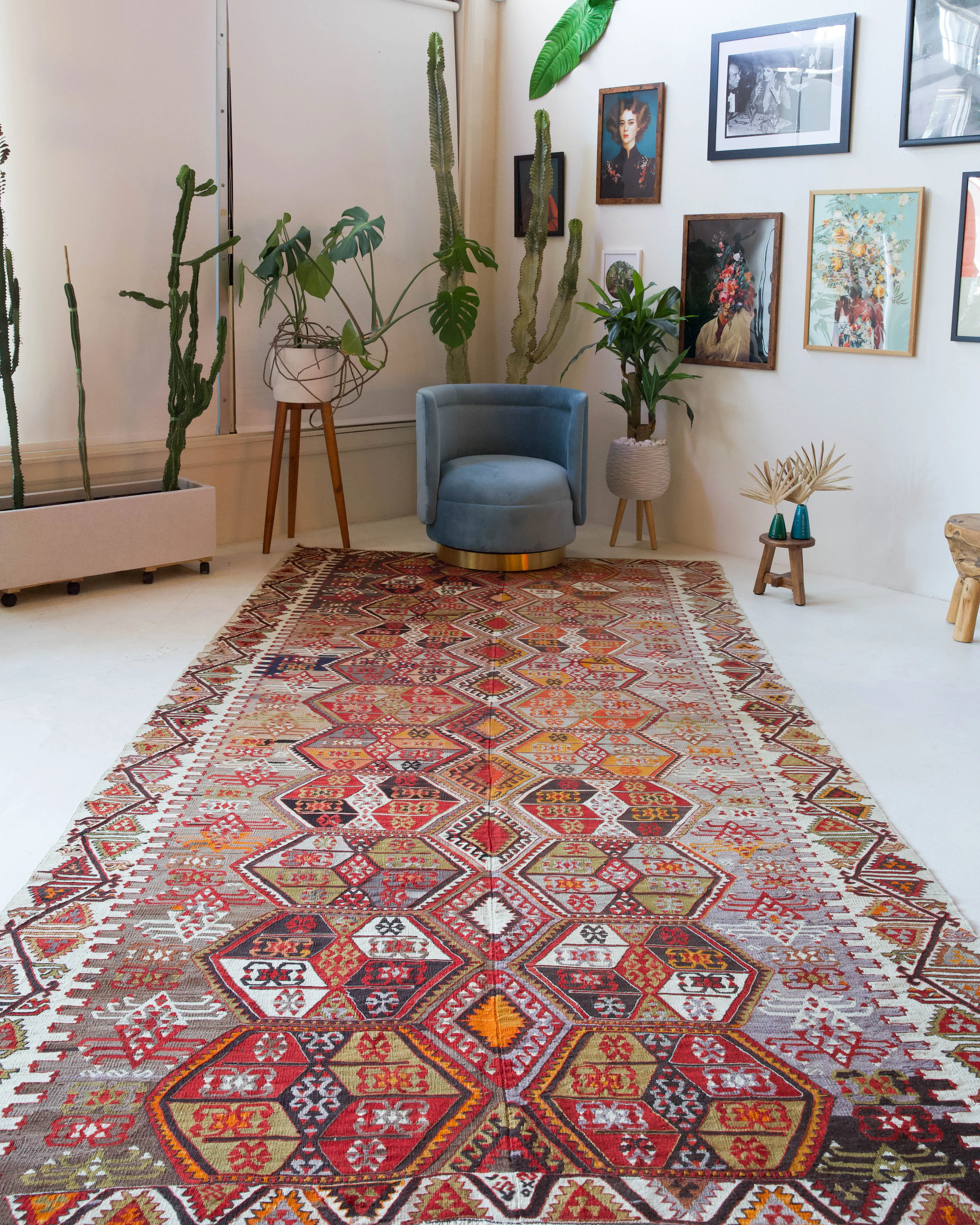 Vintage Sivas Kilim Rug 6'2"x12'6"