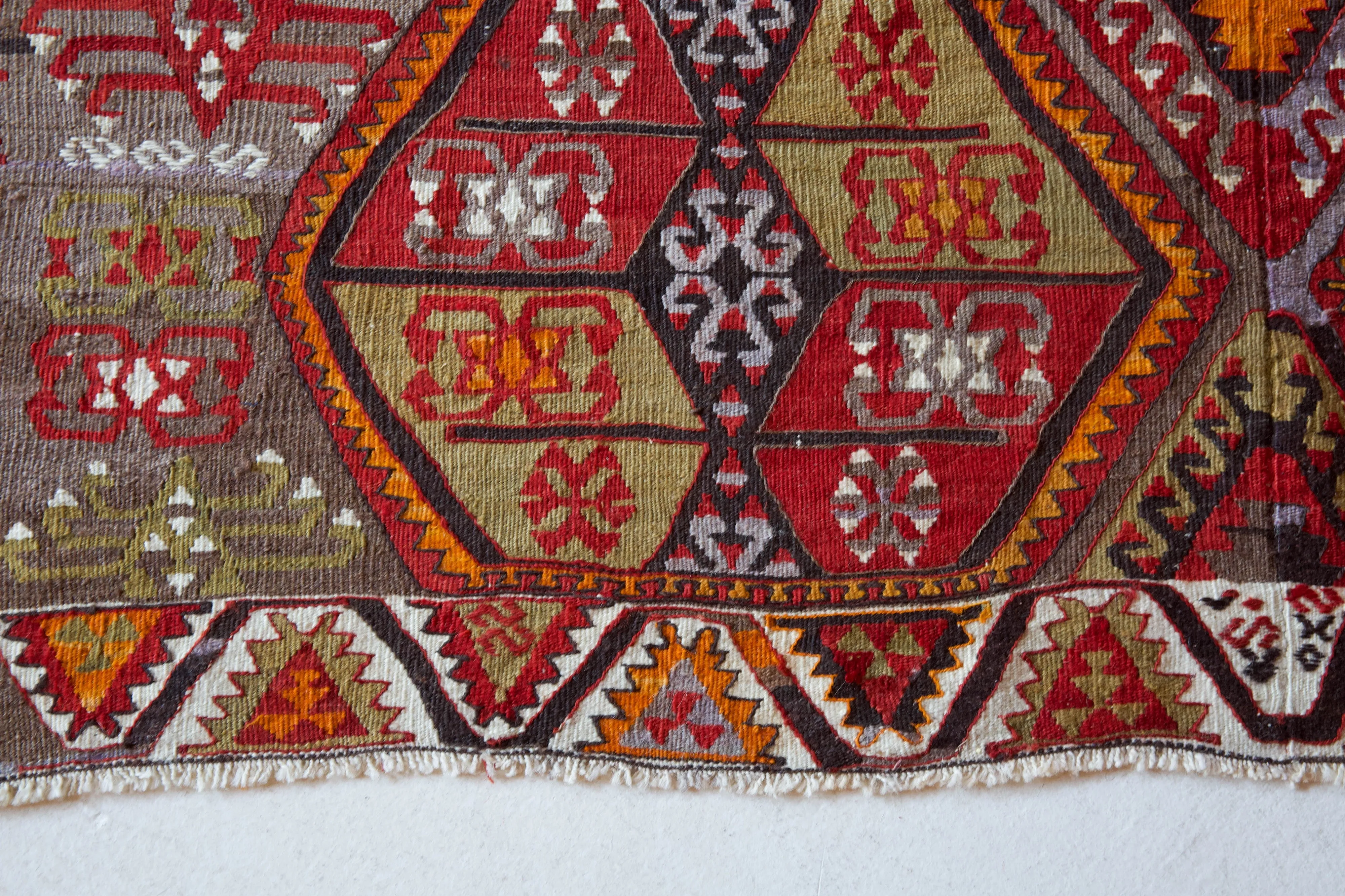 Vintage Sivas Kilim Rug 6'2"x12'6"