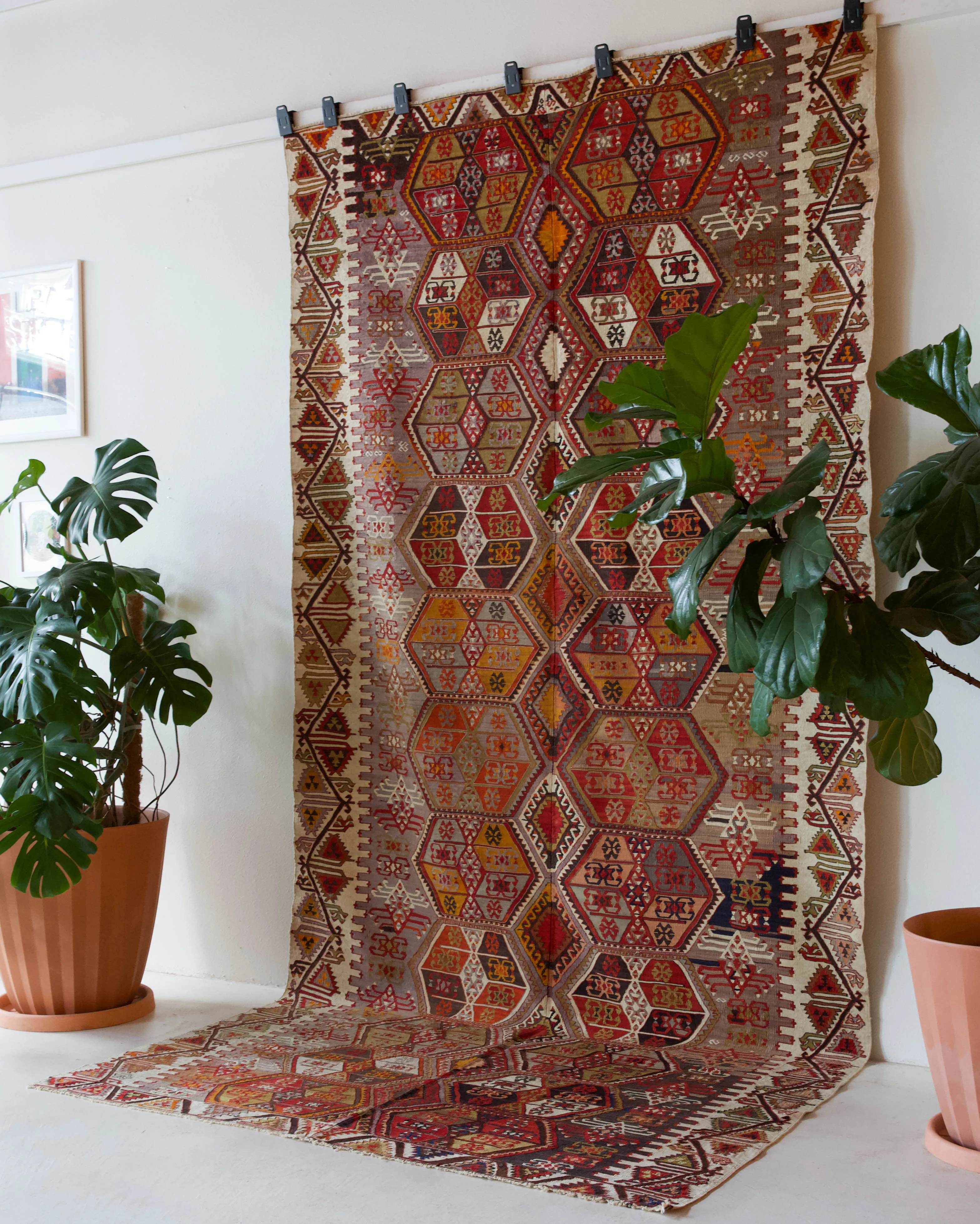 Vintage Sivas Kilim Rug 6'2"x12'6"