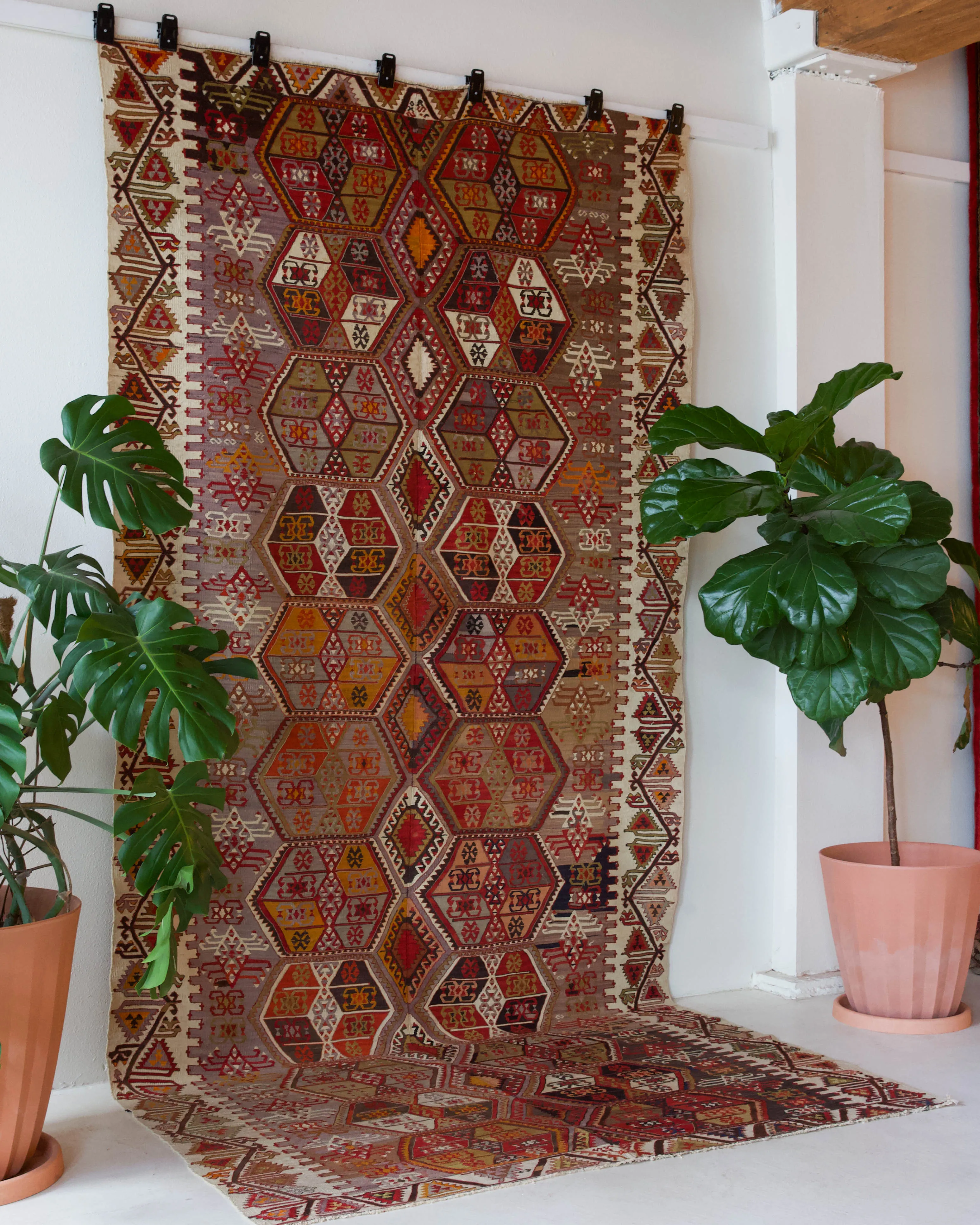 Vintage Sivas Kilim Rug 6'2"x12'6"